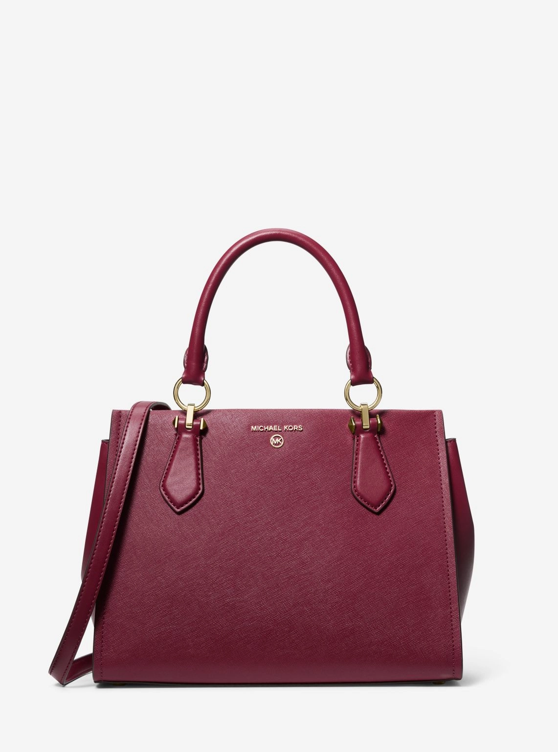 Marilyn Medium Saffiano Leather Satchel