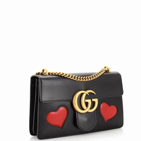 Marmont Chain Shoulder Bag Patchwork Leather Medium