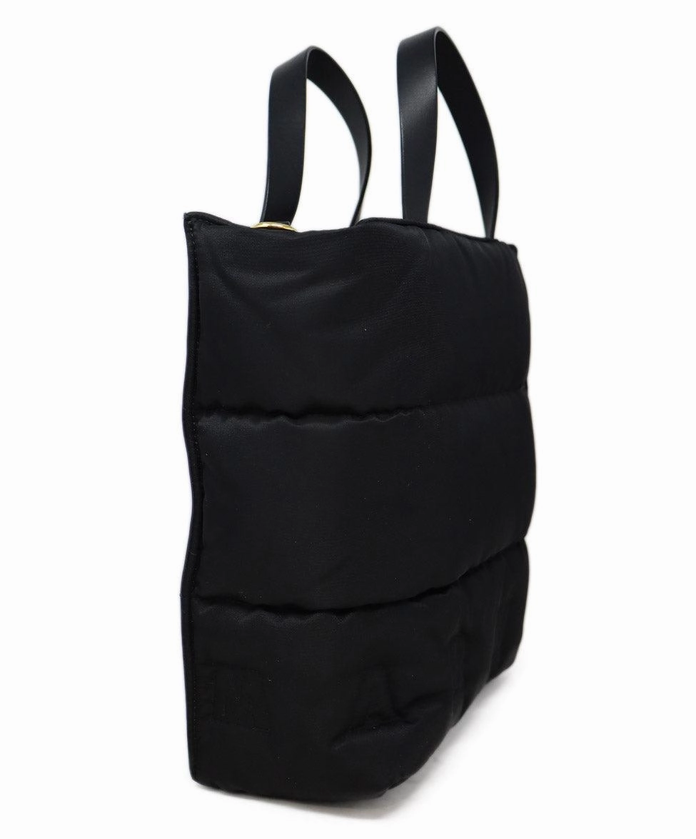 Marni Black Leather & Nylon Museo Soft Tote