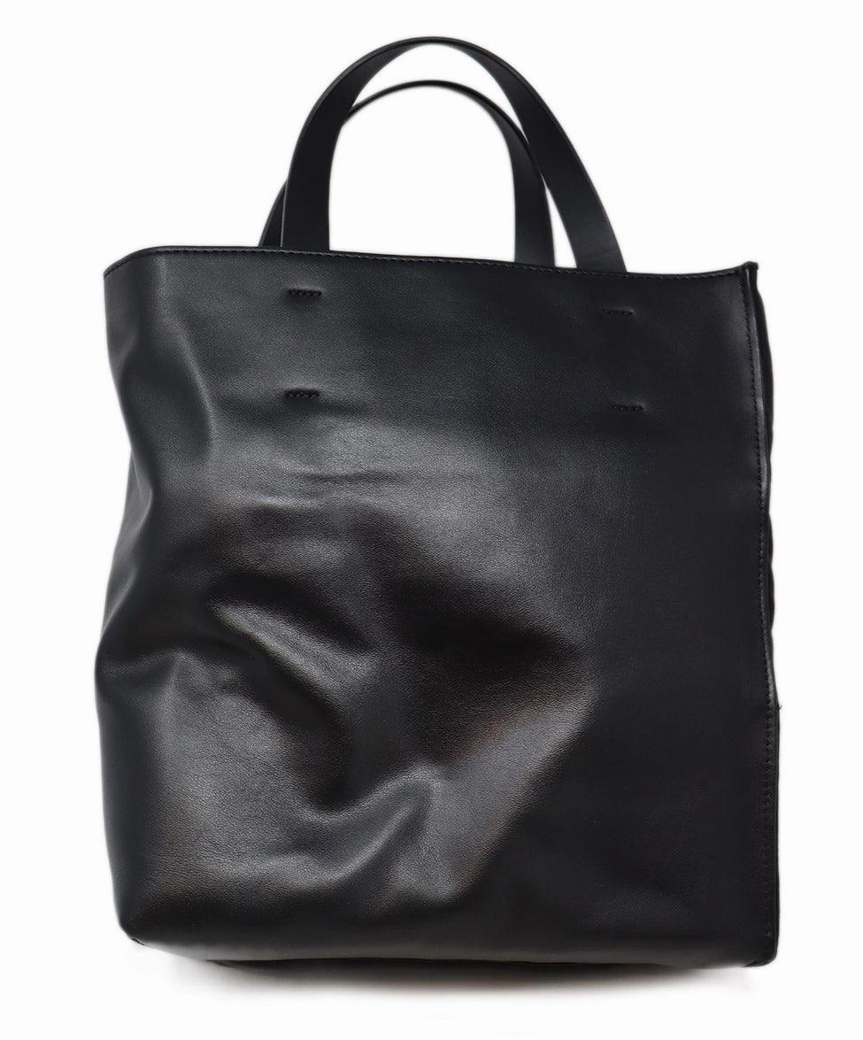 Marni Black Leather & Nylon Museo Soft Tote