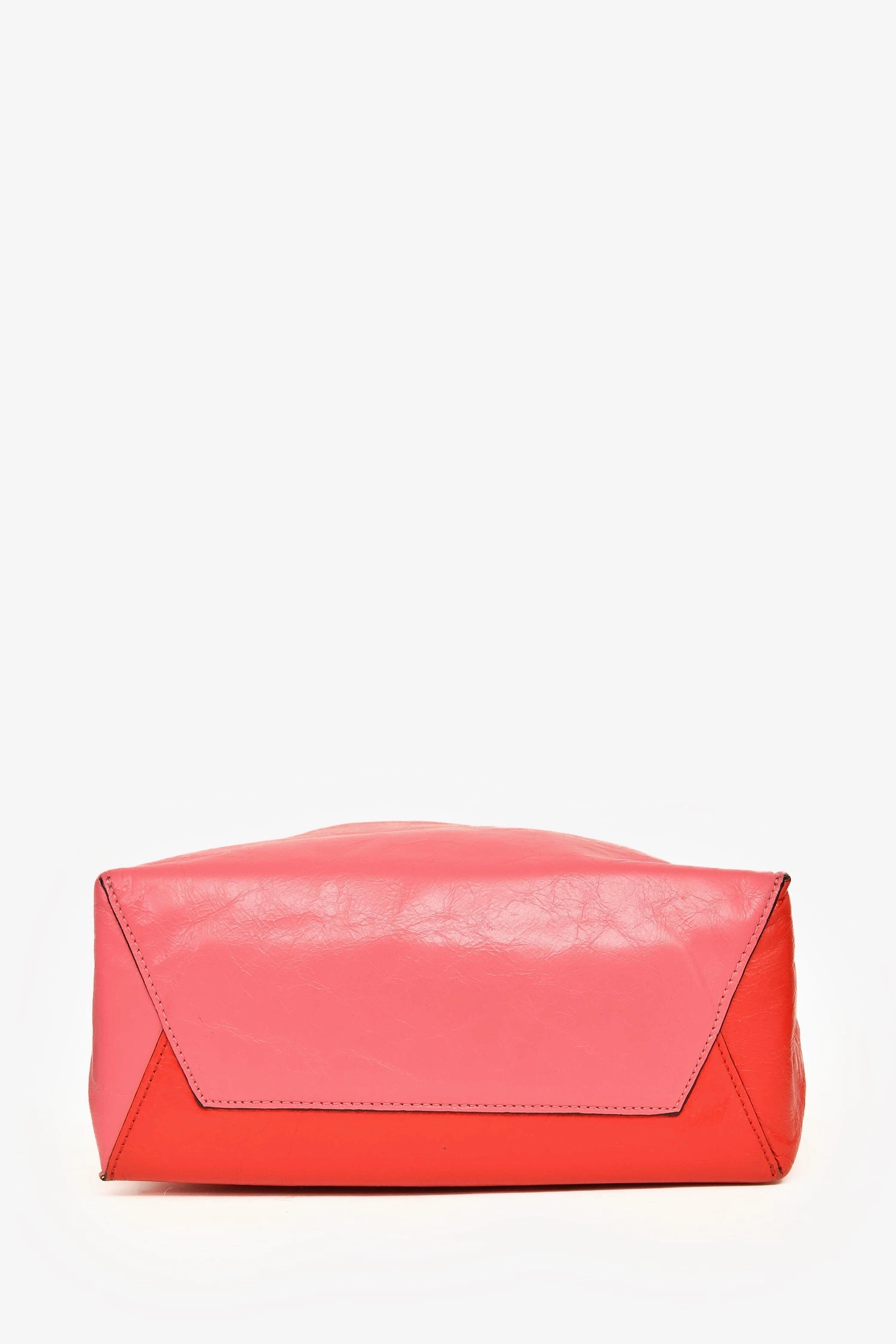 Marni Red/Pink Leather Tote with Strap