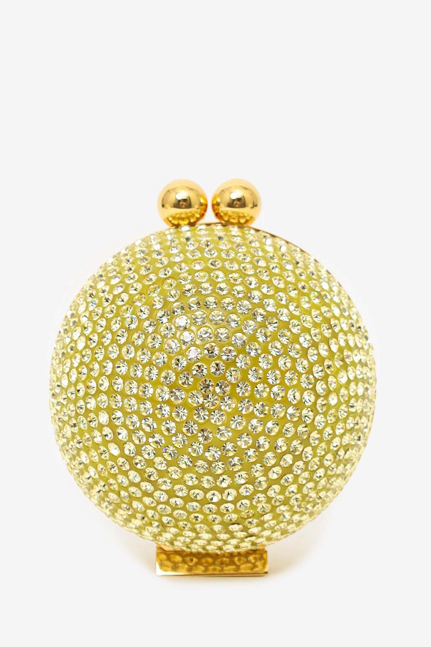 Marzook Green/Gold Crystal Orb Evening Bag