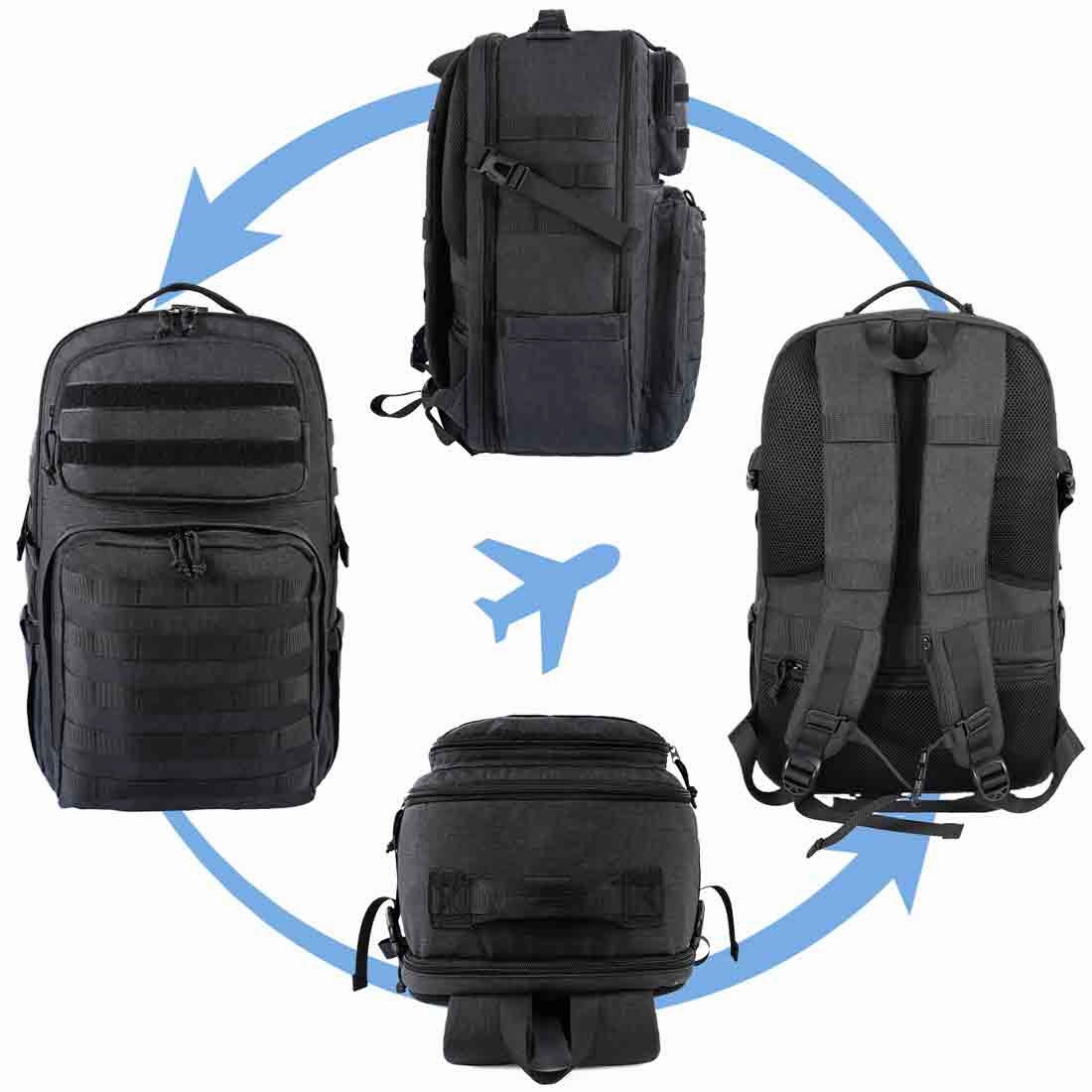 MATEIN Black Tactical Backpack