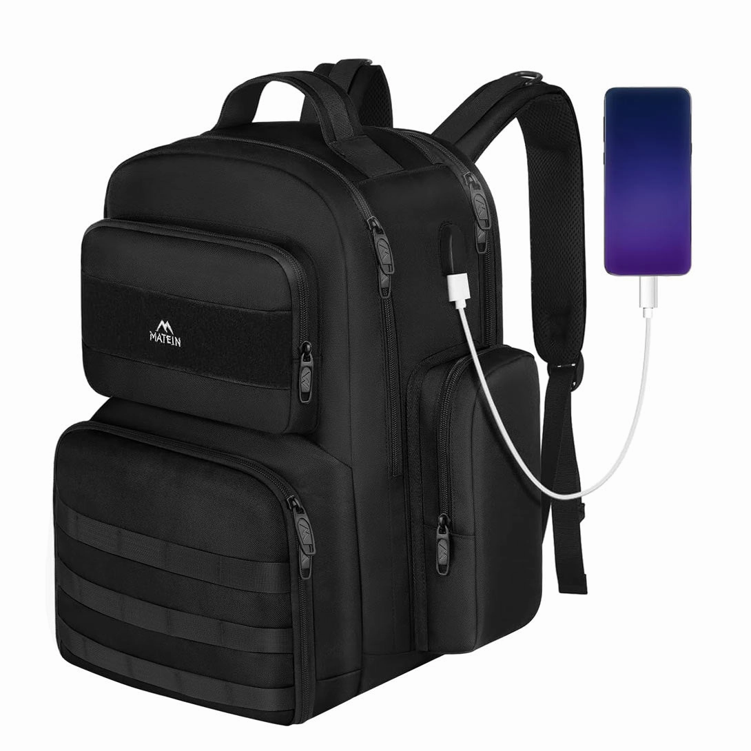 MATEIN Heavy Duty Backpack with Lunch Box