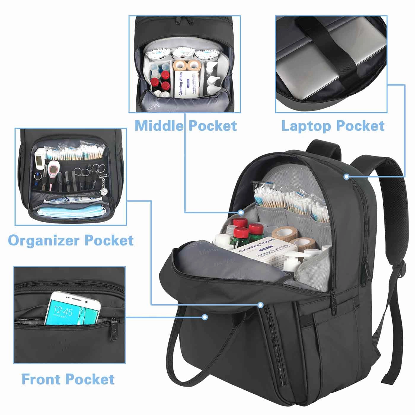 MATEIN Nurse Backpack