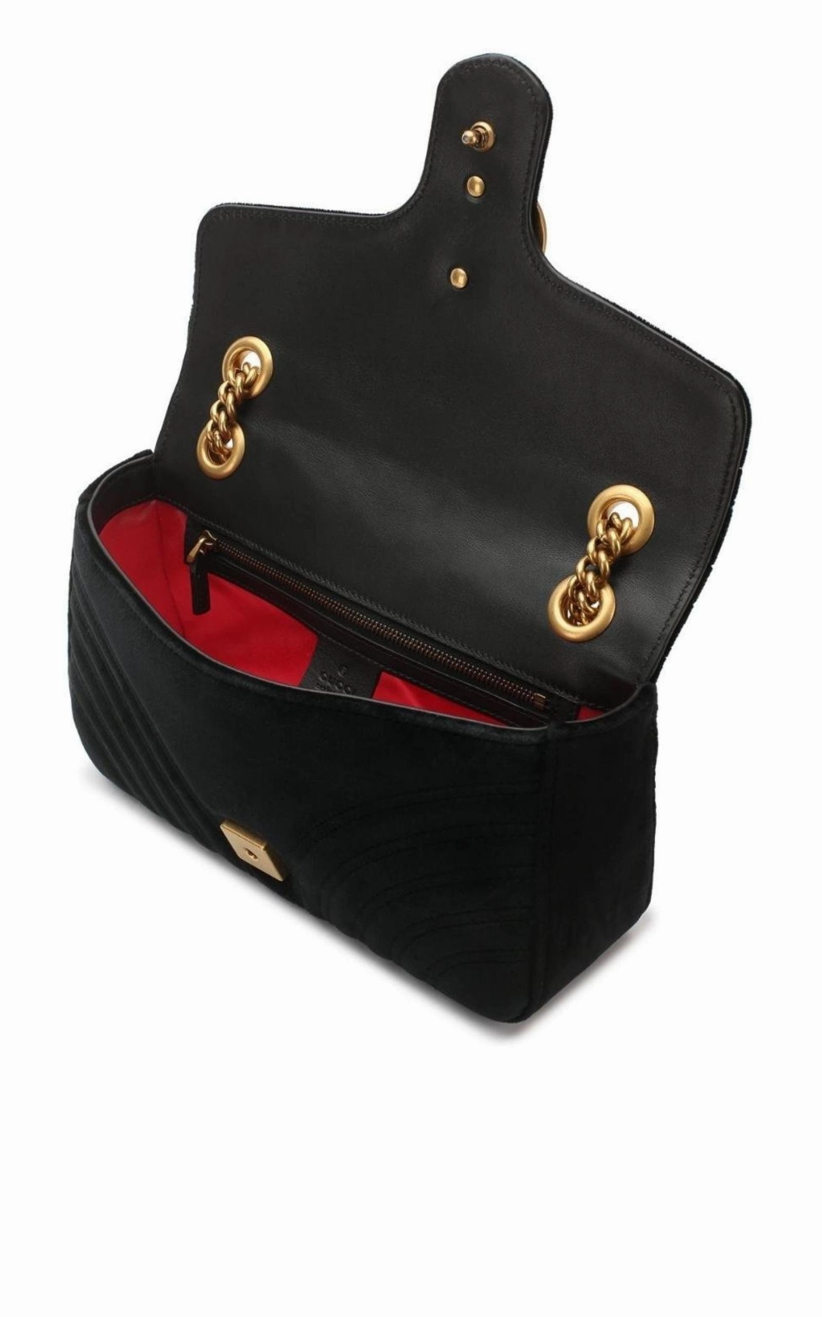 Matelasse Velvet Mini Black