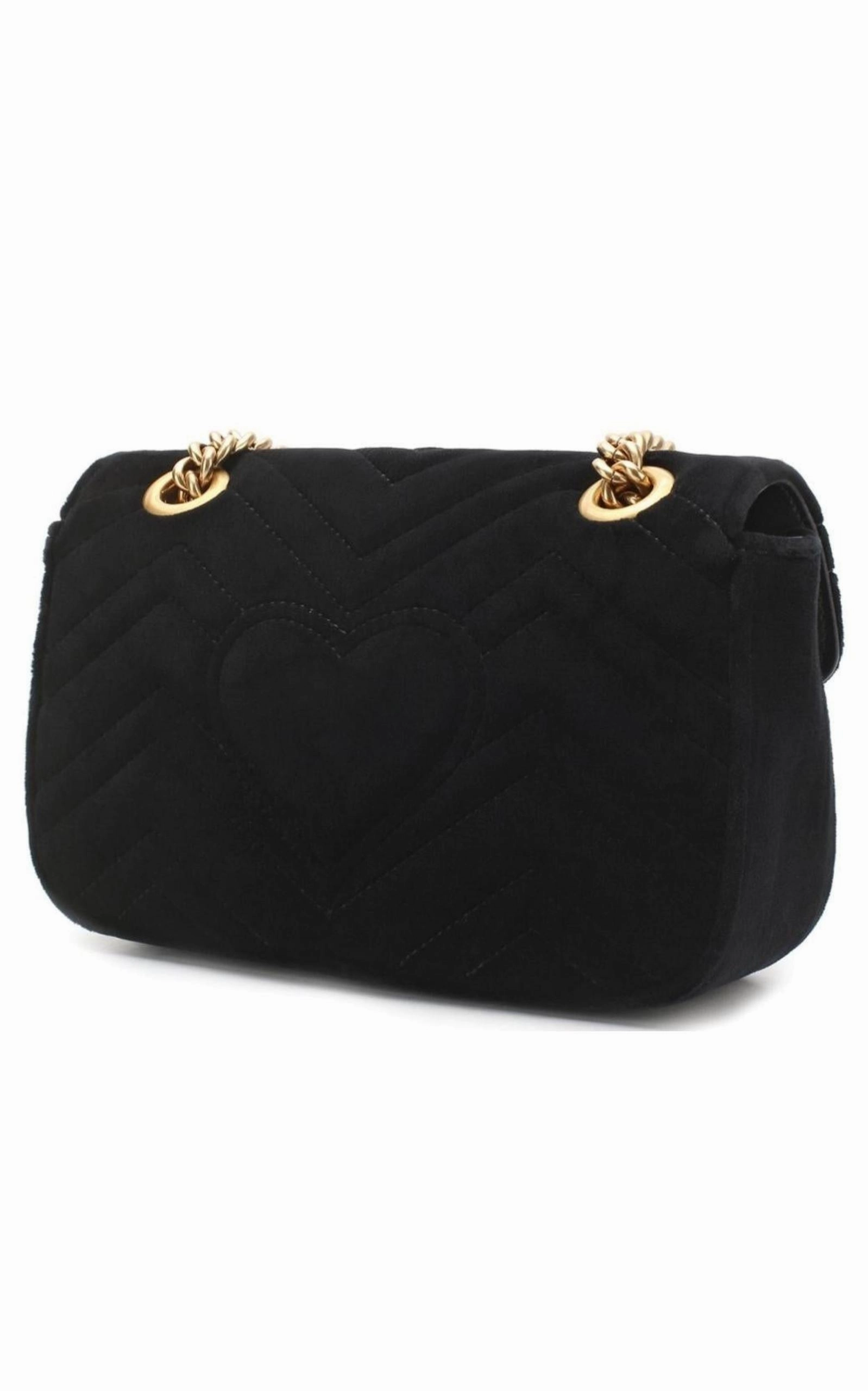 Matelasse Velvet Mini Black