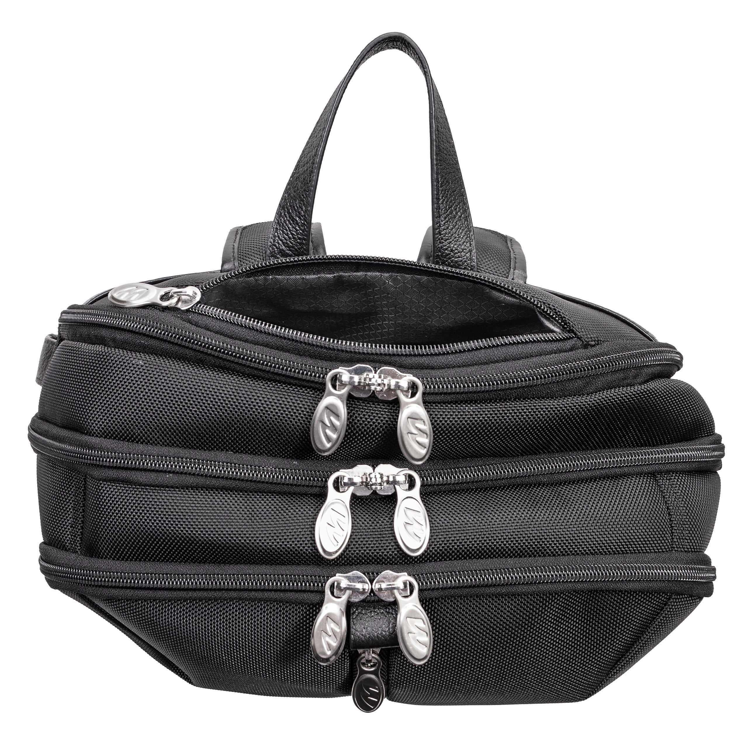 McKlein USA Englewood 17" Nylon Triple Compartment Carry-All Laptop & Tablet Weekend Backpack