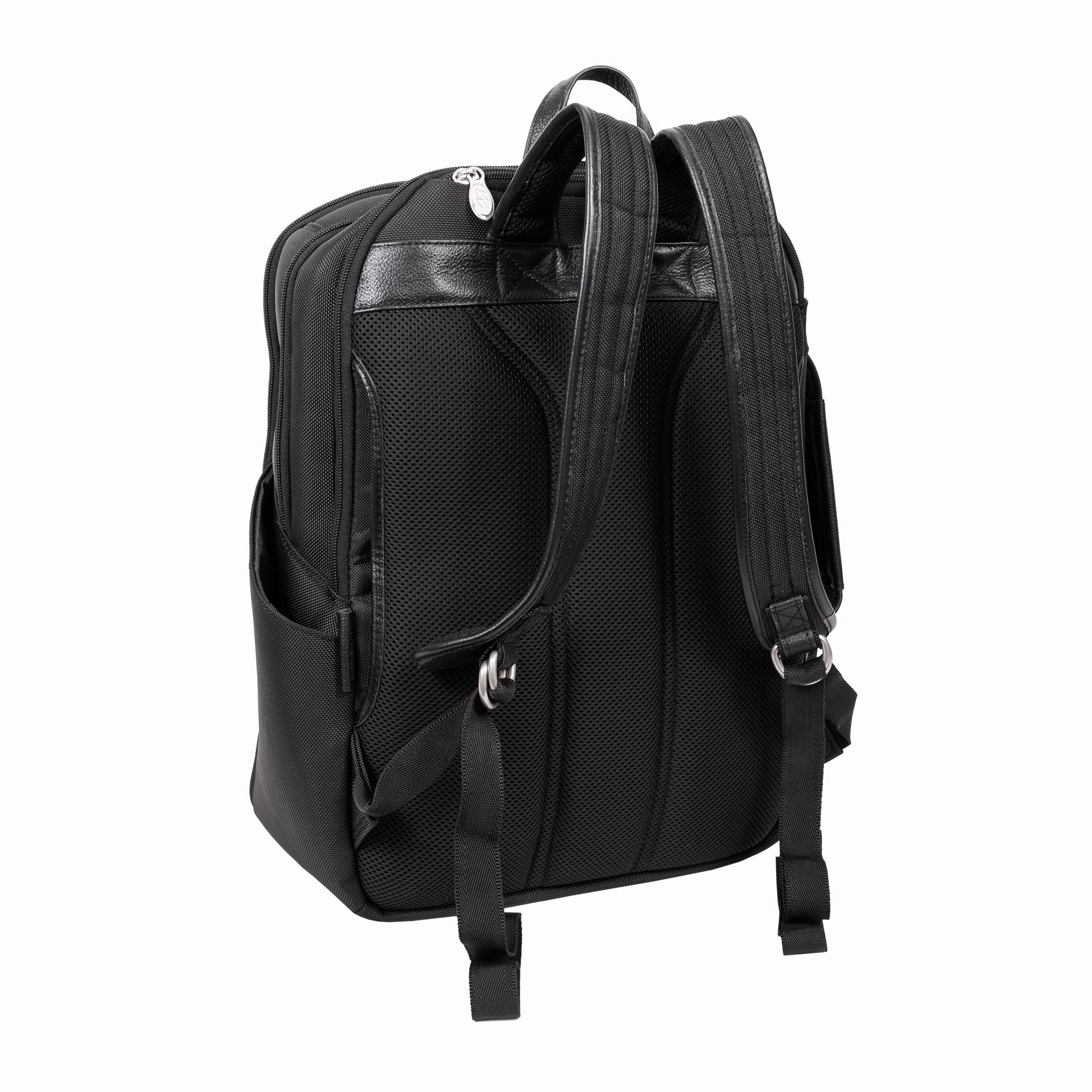McKlein USA Englewood 17" Nylon Triple Compartment Carry-All Laptop & Tablet Weekend Backpack