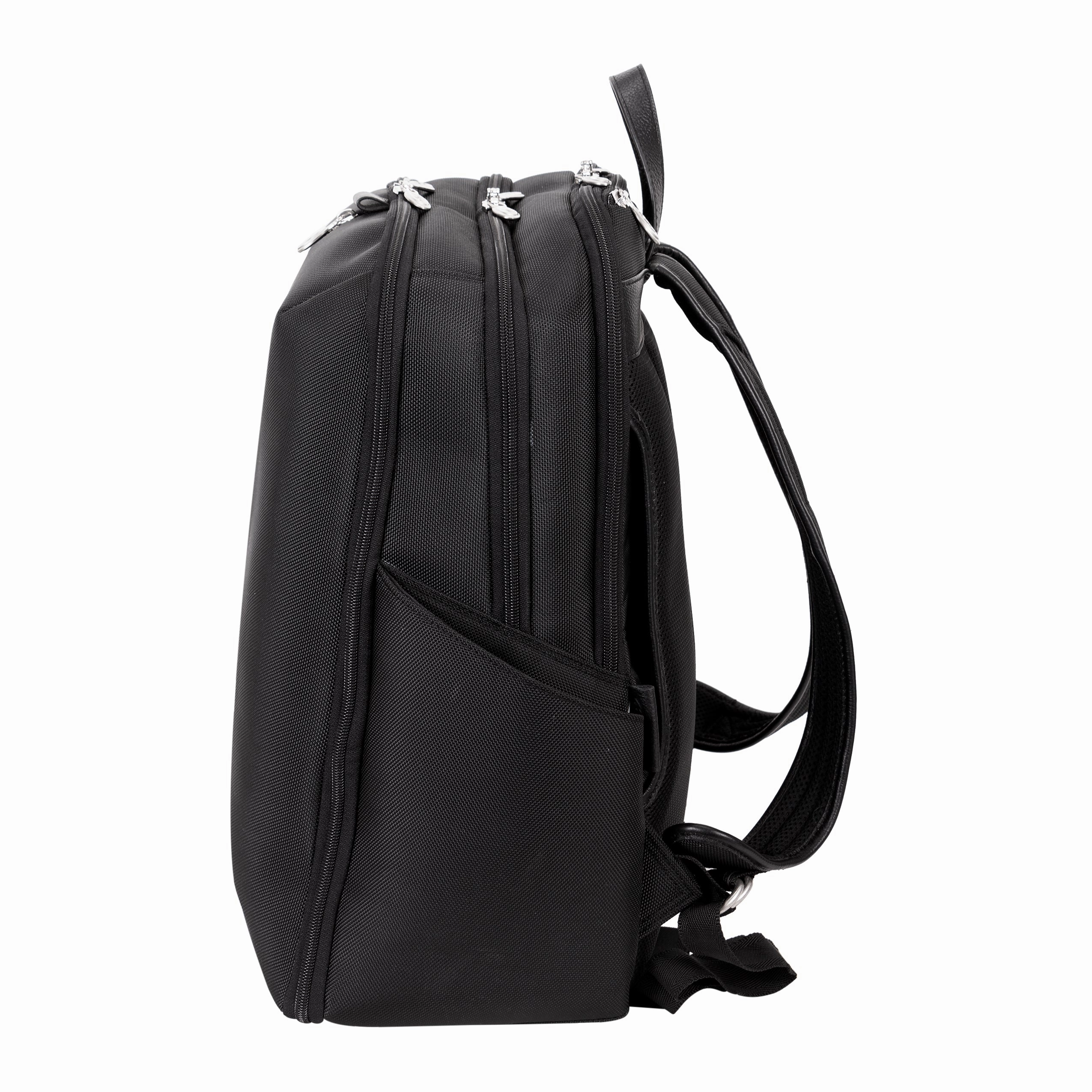 McKlein USA Englewood 17" Nylon Triple Compartment Carry-All Laptop & Tablet Weekend Backpack