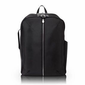 McKlein USA Englewood 17" Nylon Triple Compartment Carry-All Laptop & Tablet Weekend Backpack