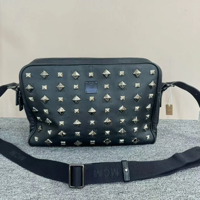 MCM Vintage Crossbody Bag Black