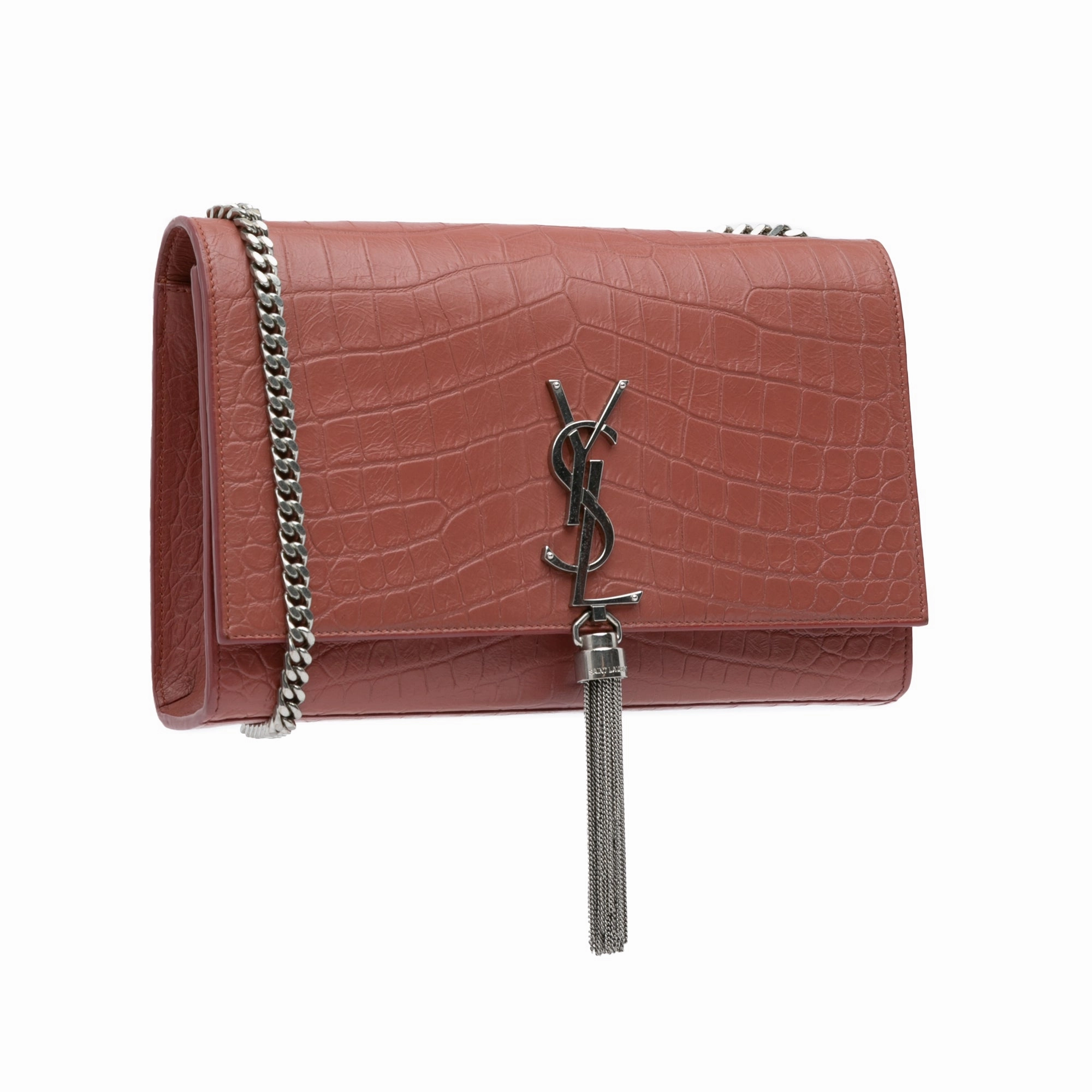 Medium Embossed Kate Tassel Crossbody
