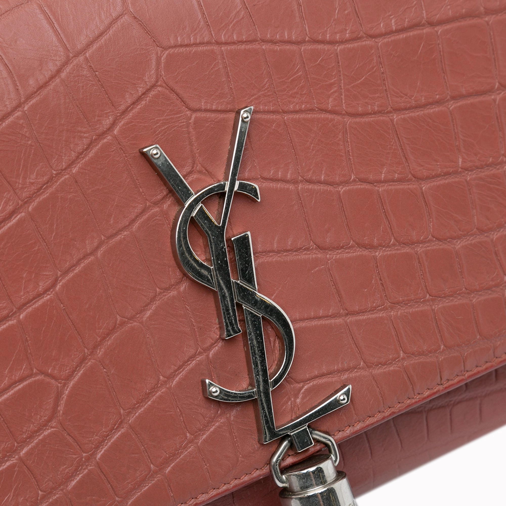 Medium Embossed Kate Tassel Crossbody