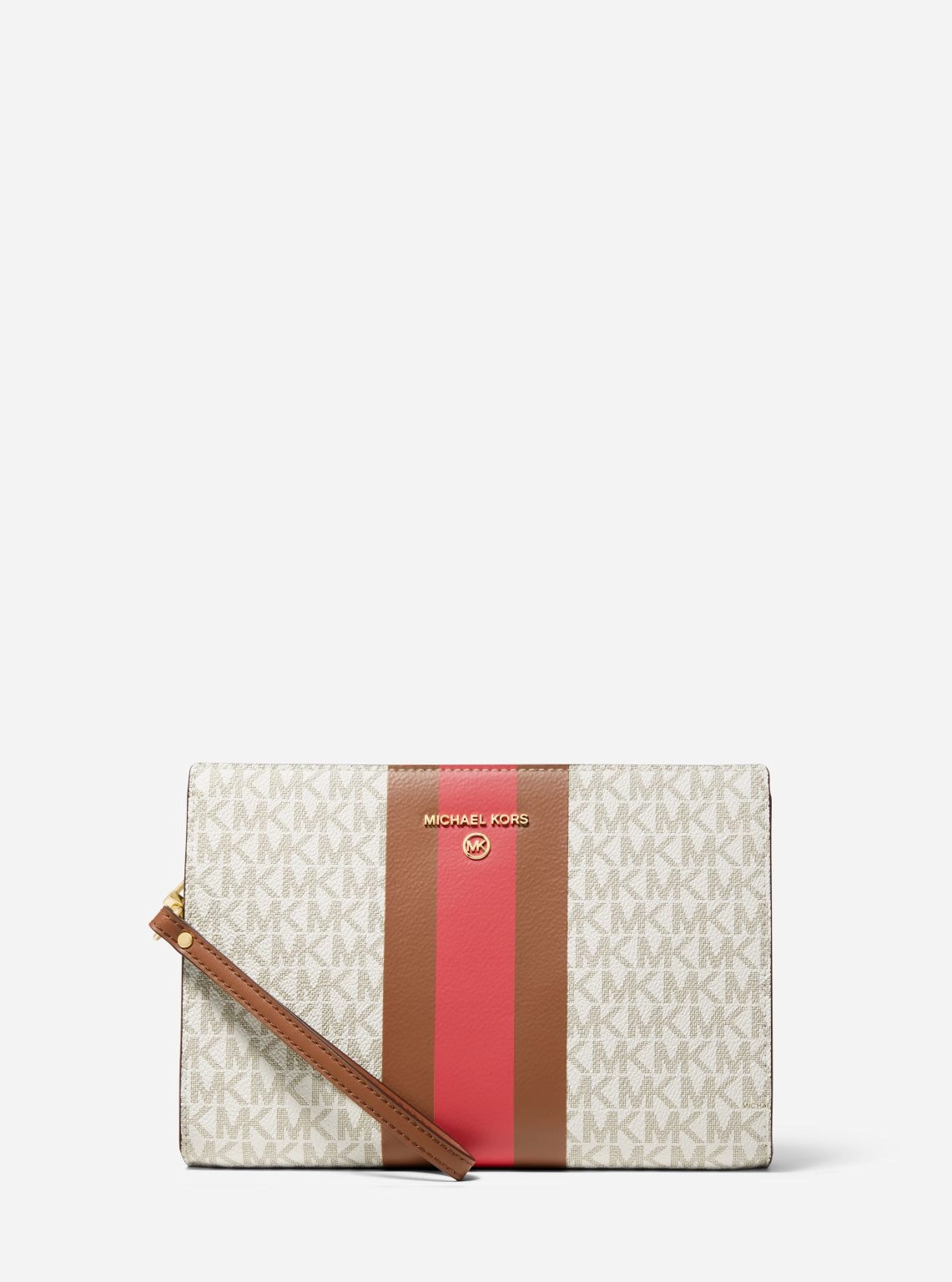 Medium Logo Stripe Zip Pouch