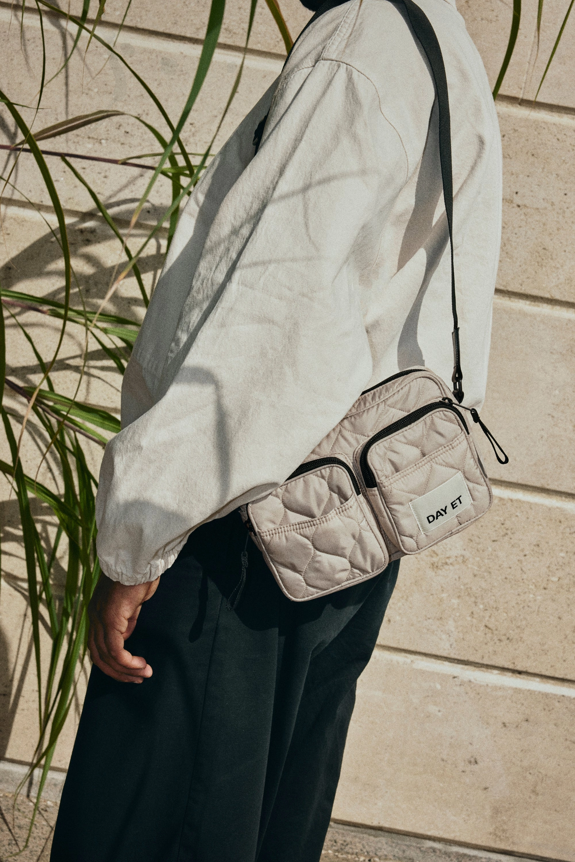 Medium Petal Quilted Crossbody Shoulder Bag