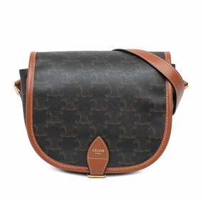Medium Triomphe Coated Canvas Folco Crossbody