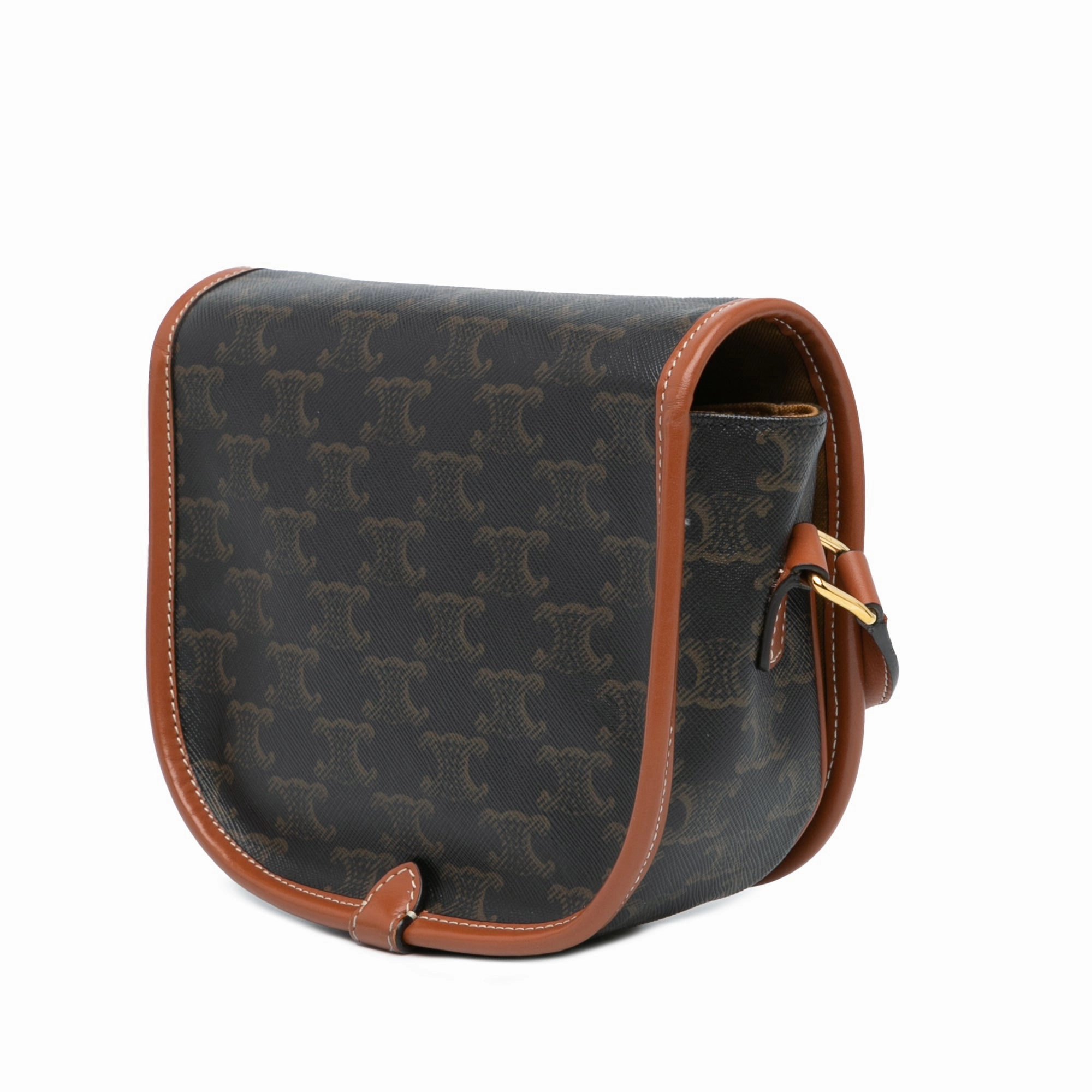 Medium Triomphe Coated Canvas Folco Crossbody