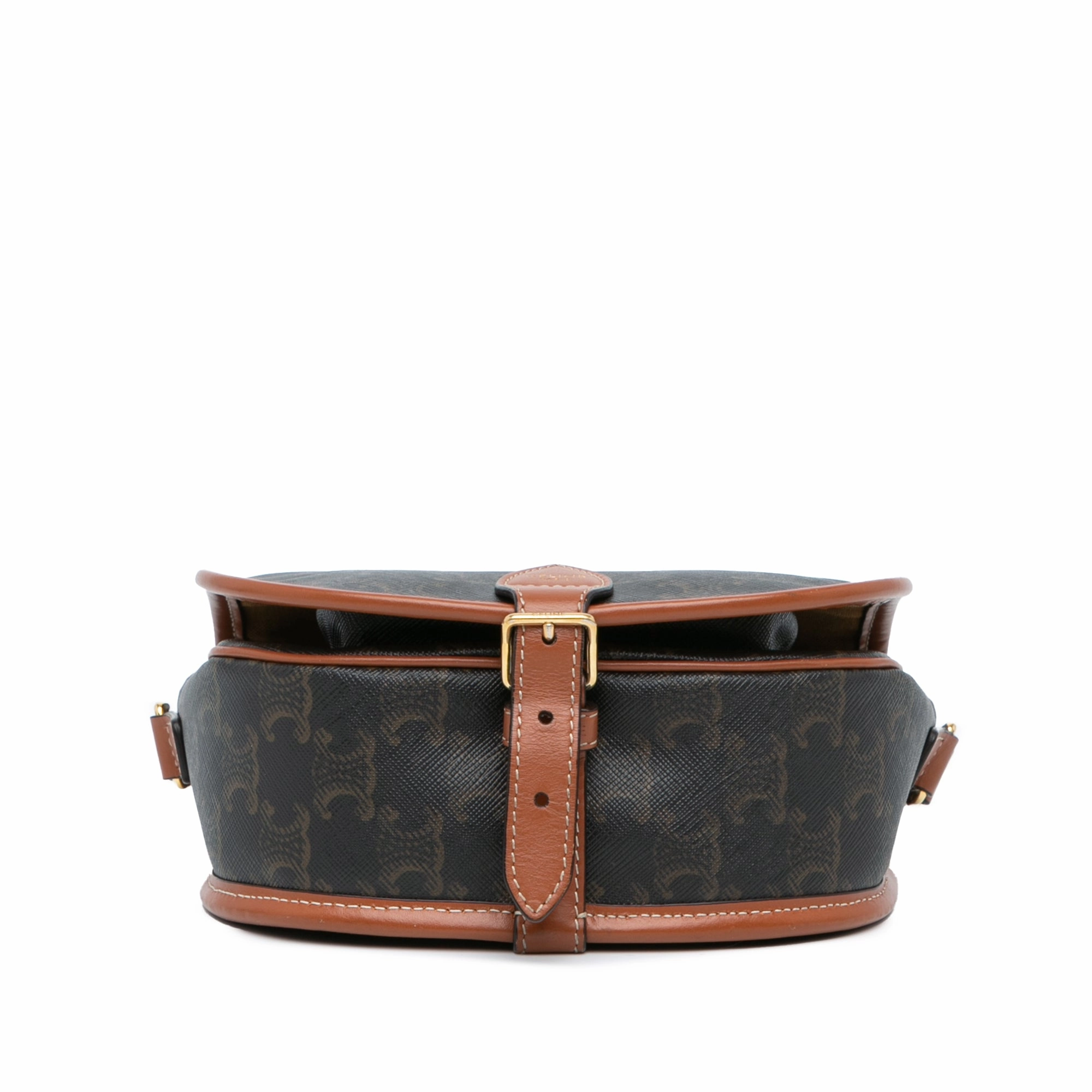 Medium Triomphe Coated Canvas Folco Crossbody