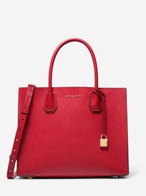 Mercer Large Saffiano Leather Tote Bag