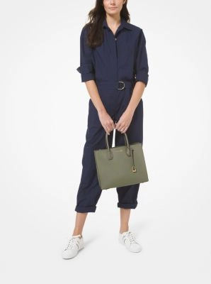 Mercer Large Saffiano Leather Tote Bag