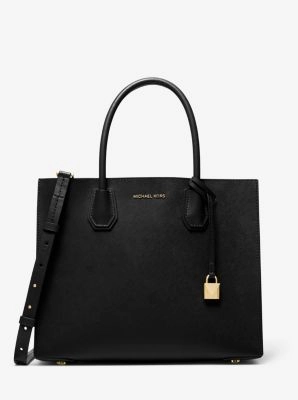 Mercer Large Saffiano Leather Tote Bag