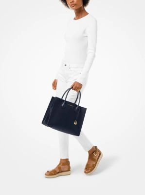 Mercer Large Saffiano Leather Tote Bag