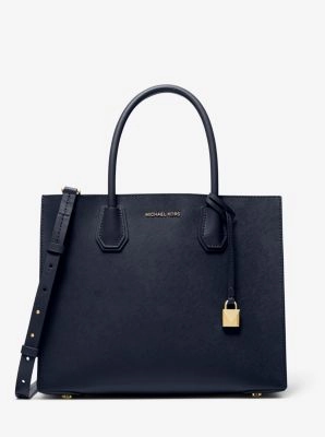 Mercer Large Saffiano Leather Tote Bag