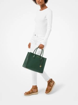 Mercer Large Saffiano Leather Tote Bag
