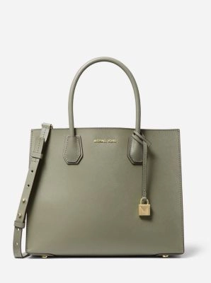 Mercer Large Saffiano Leather Tote Bag