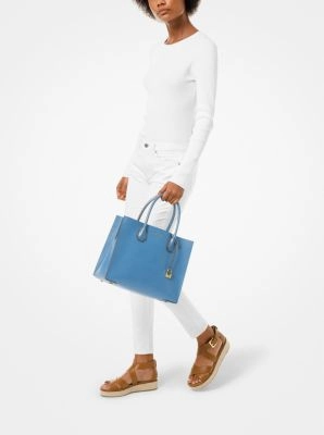 Mercer Large Saffiano Leather Tote Bag