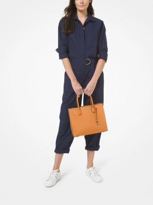 Mercer Large Saffiano Leather Tote Bag