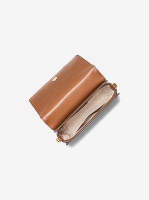Mercer Small Woven Faux Leather and Suede Crossbody Bag