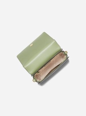 Mercer Small Woven Faux Leather and Suede Crossbody Bag