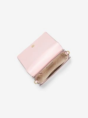 Mercer Small Woven Faux Leather and Suede Crossbody Bag