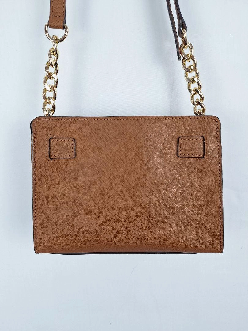 Michael Kors Hamilton Traveller Tan Crossbody Bag Size None
