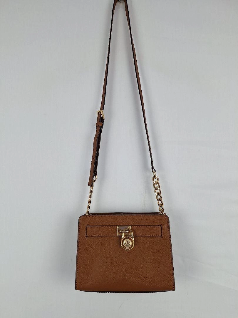 Michael Kors Hamilton Traveller Tan Crossbody Bag Size None