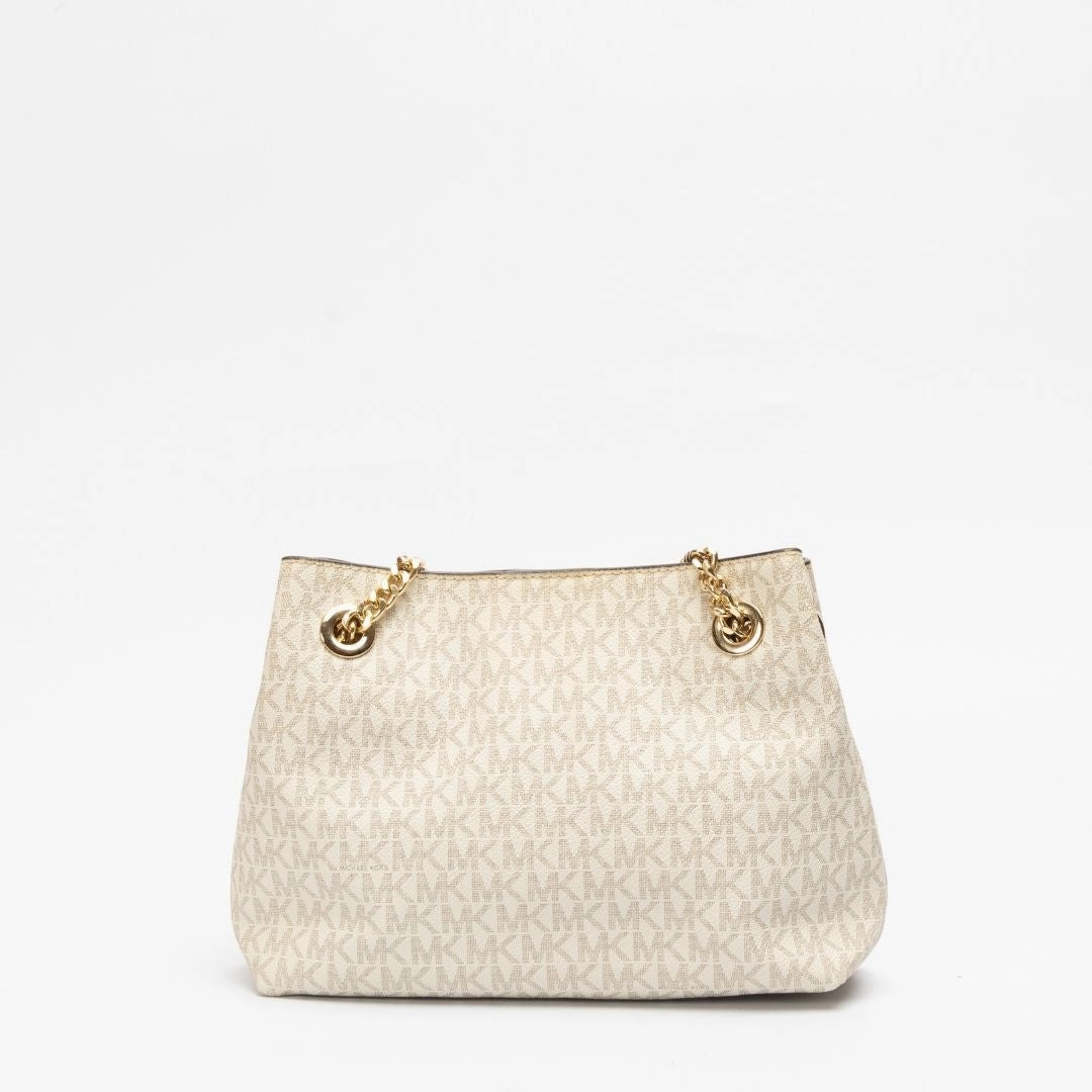 Michael Kors Jet Set Large Logo Chain Tote Bag