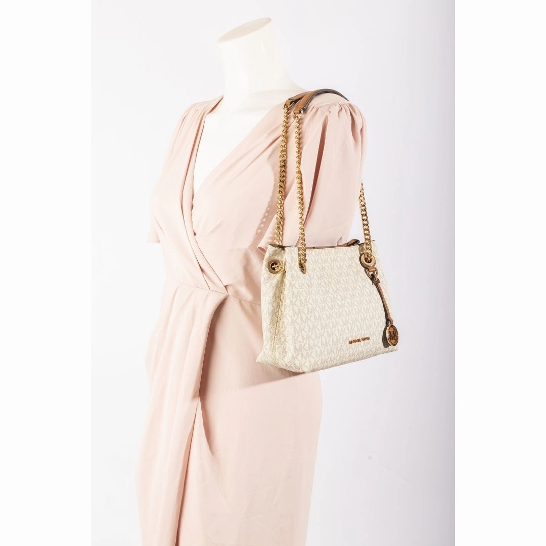 Michael Kors Jet Set Large Logo Chain Tote Bag