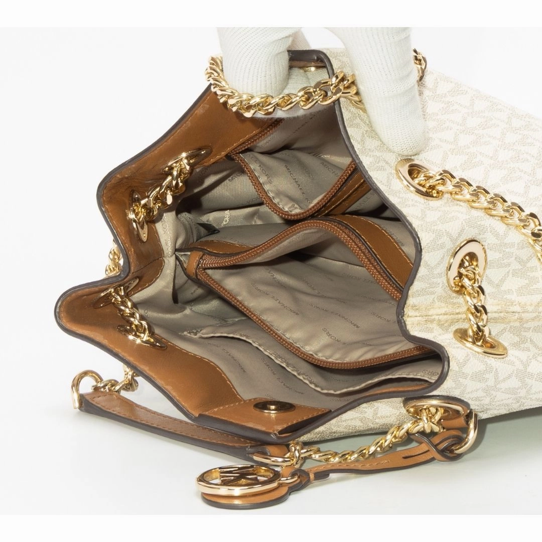 Michael Kors Jet Set Large Logo Chain Tote Bag