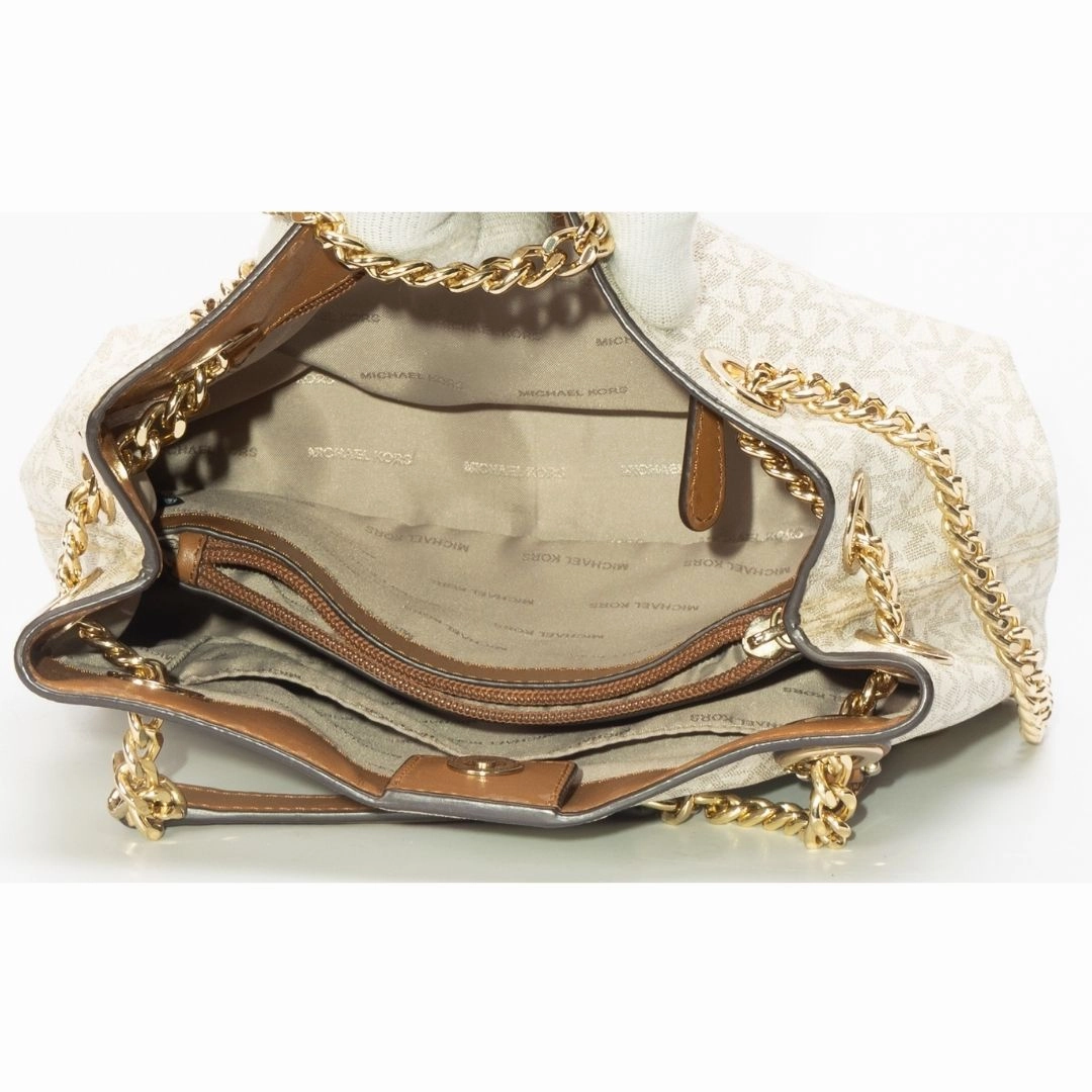 Michael Kors Jet Set Large Logo Chain Tote Bag