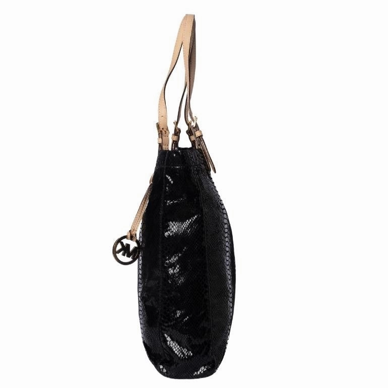 Michael Kors Jet Set Python Leather North South Tote