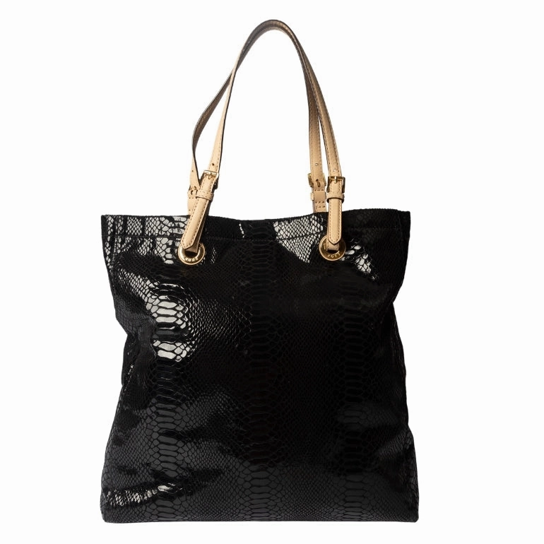 Michael Kors Jet Set Python Leather North South Tote