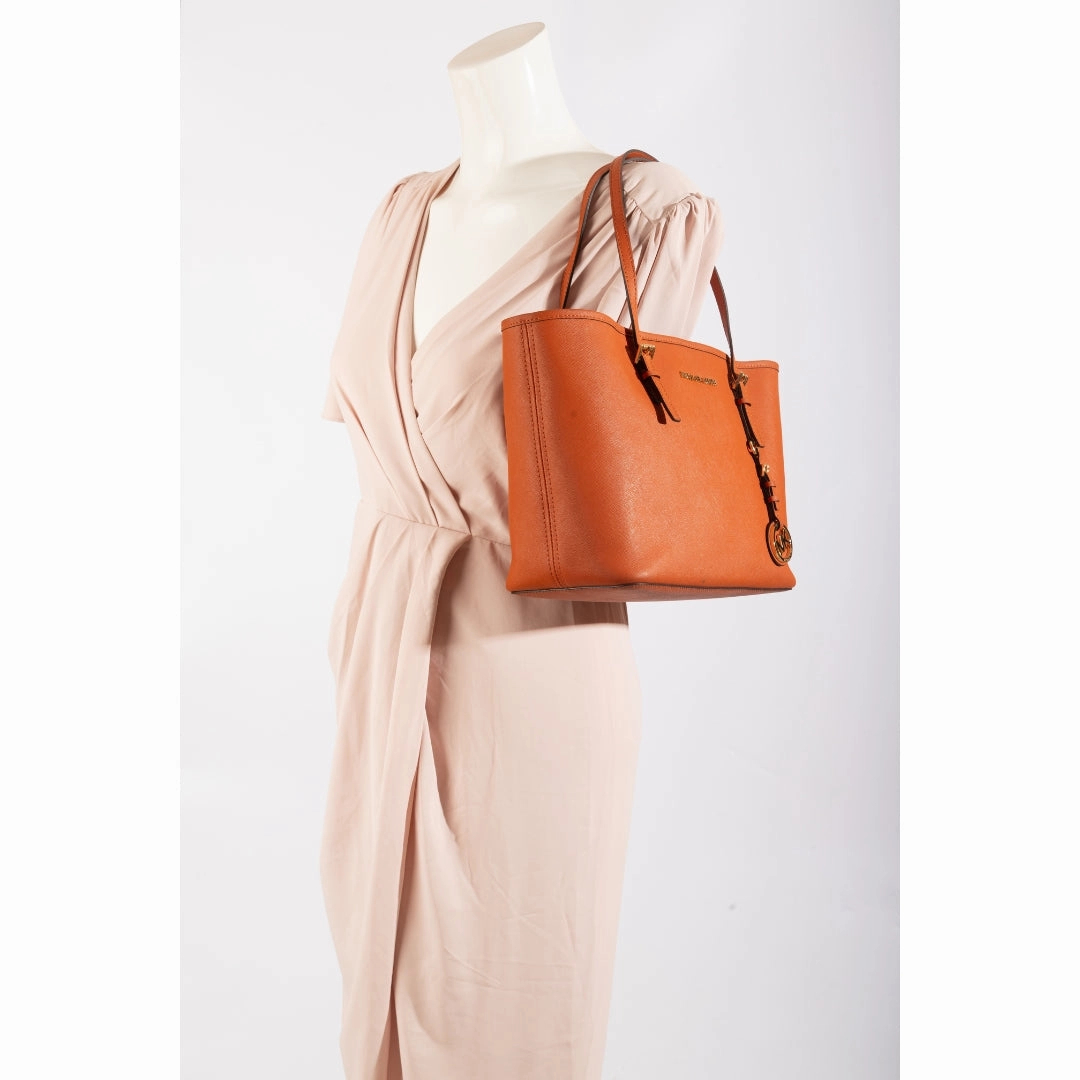 Michael Kors Jet Set Saffiano Leather Tote Bag