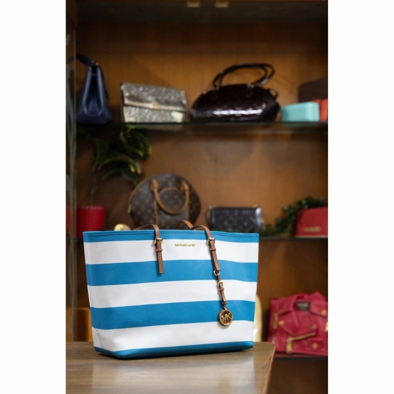 Michael Kors Jet Set Travel Stripe Tote