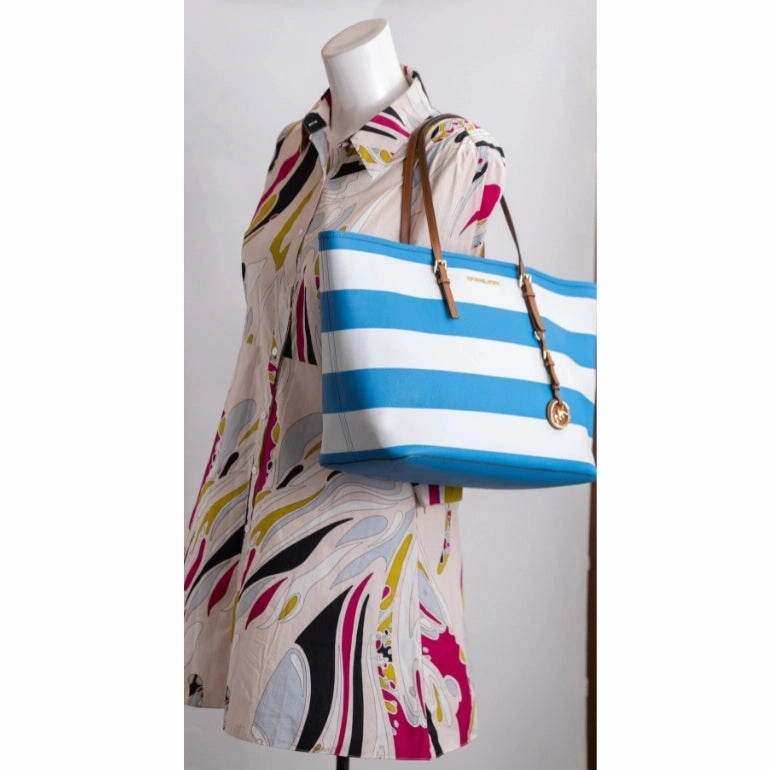 Michael Kors Jet Set Travel Stripe Tote