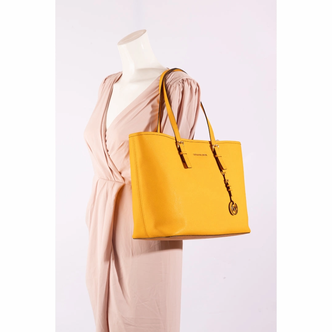 Michael Kors Jet Set Travel Yellow Tote