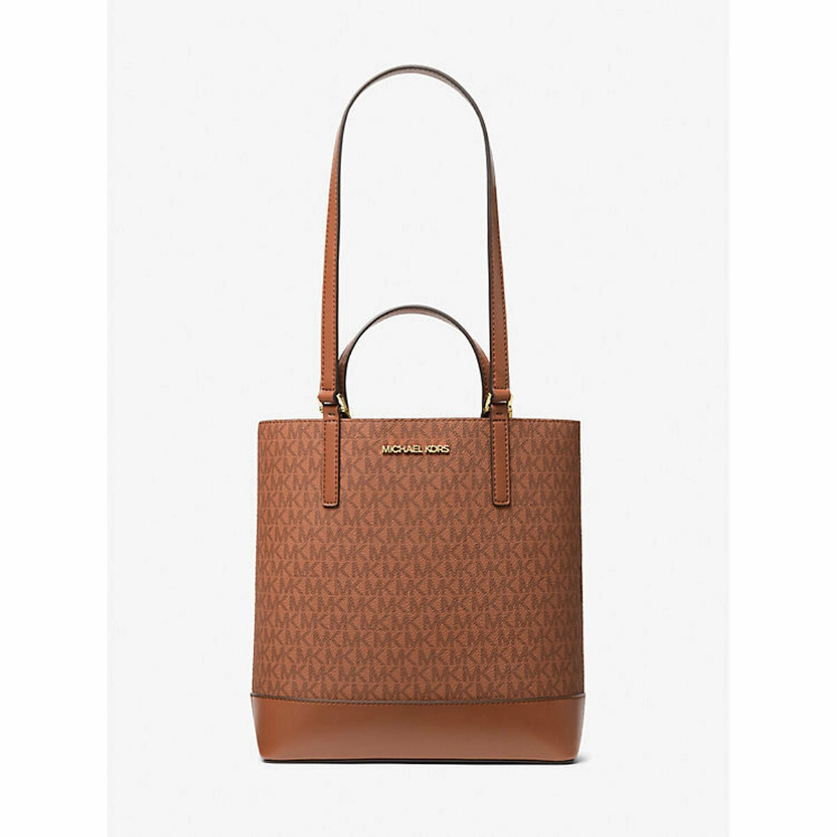 Michael Kors Kelli Leather Tote Shoulder Bag Tote Brown