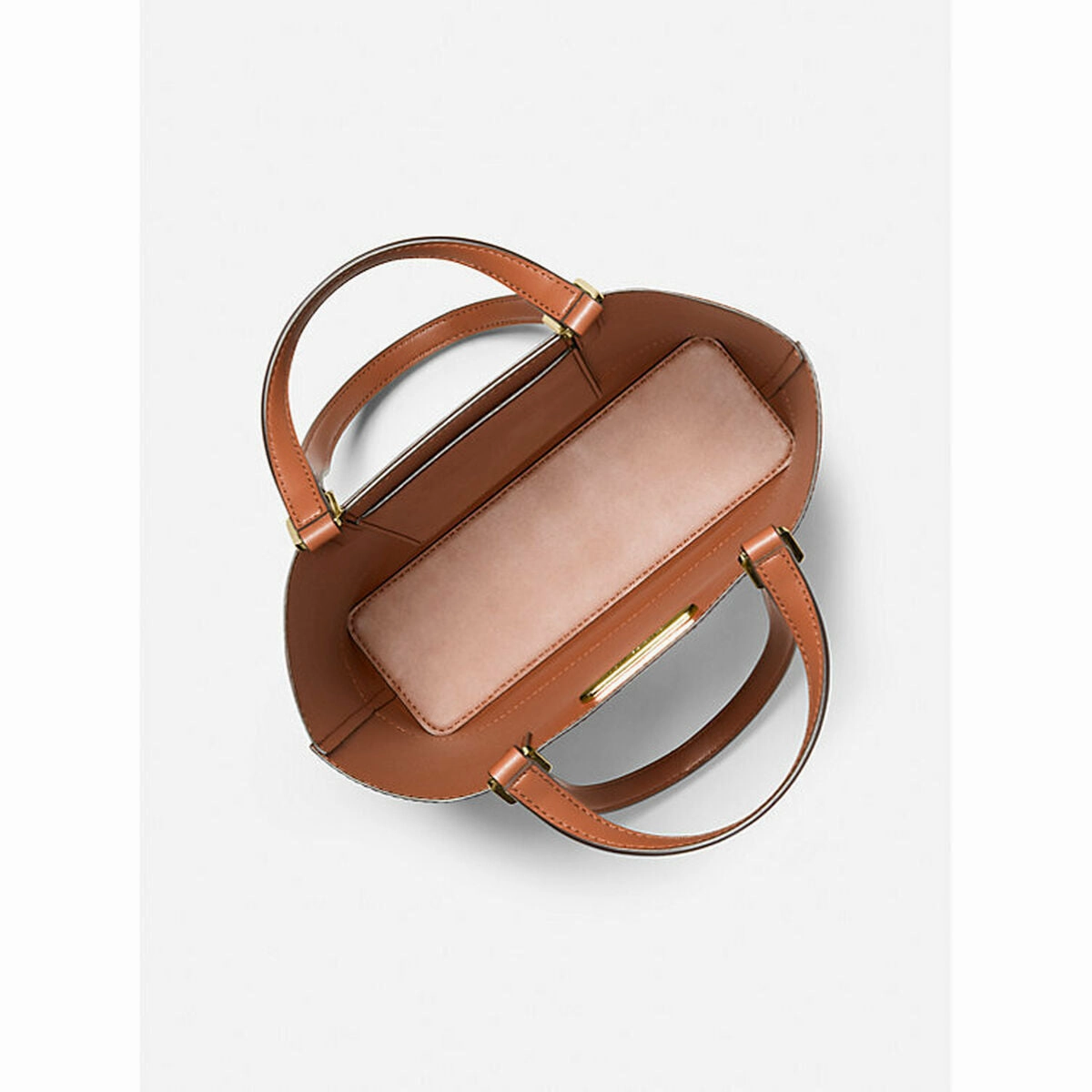 Michael Kors Kelli Leather Tote Shoulder Bag Tote Brown