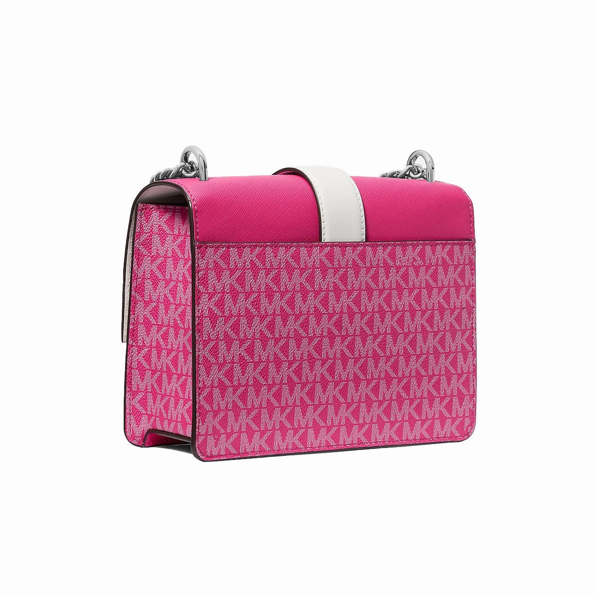 Michael Kors Leather Chain Shoulder Bag Dragonfruit Pink